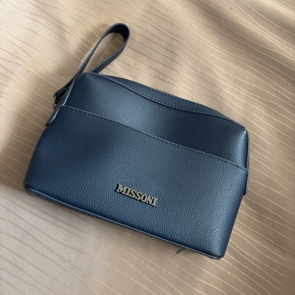 Missoni Blue Toiletry Bag Sophisticated and High-Quality